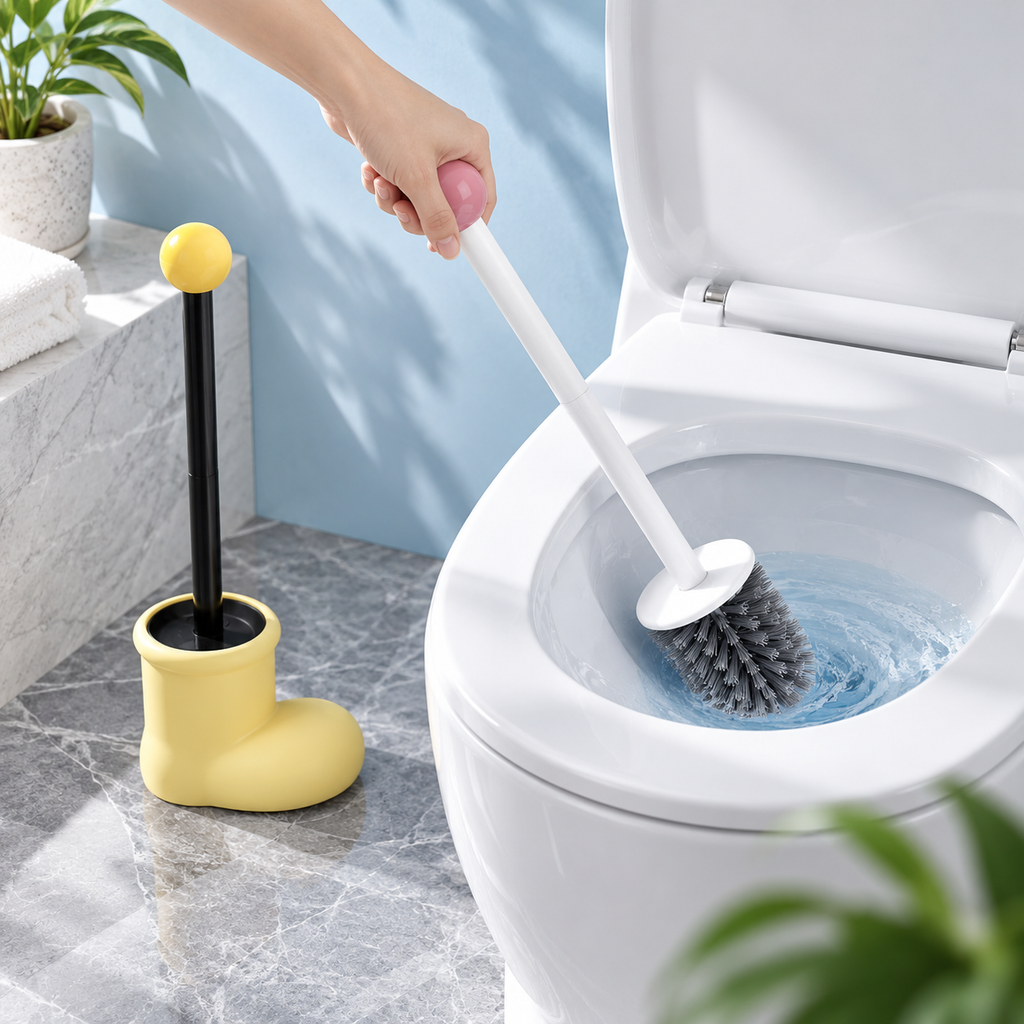 Creative Boot Toilet Brush Set